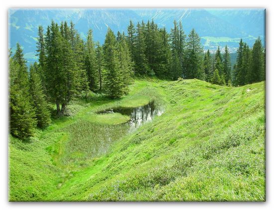 unten ist Oberstdorf mit den Sprungschanzen zu sehen 