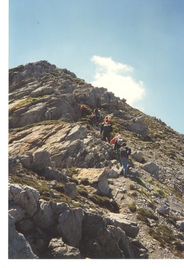 Anstieg zum Pleißlingkeil.