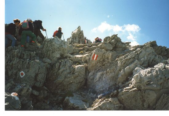 Kurz vor dem Gipfel.