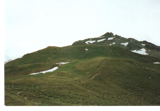 Es ist noch ein ganz schönes Stück bis zum Gipfel.