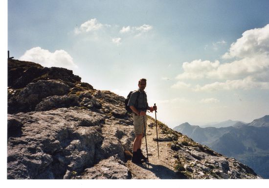 Kurz vor dem Gipfel.