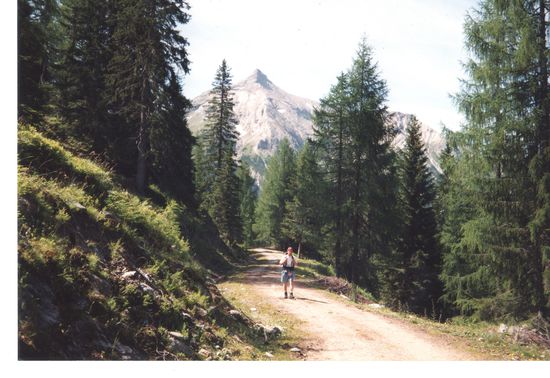 Wir verlassen unser eigentliches Ziel, die Steirische Kalkspitze  (Hintergrund) in entgegen gesetzter Richtung.
