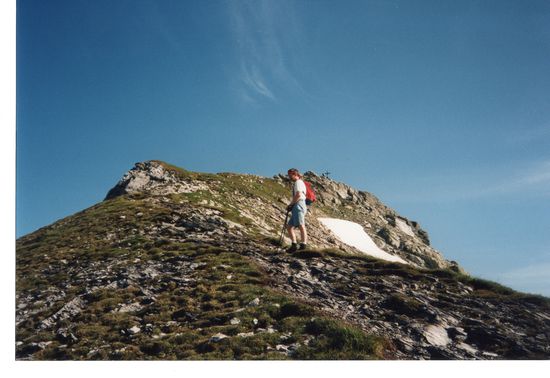 Verschnaufpause vor dem Gipfel.