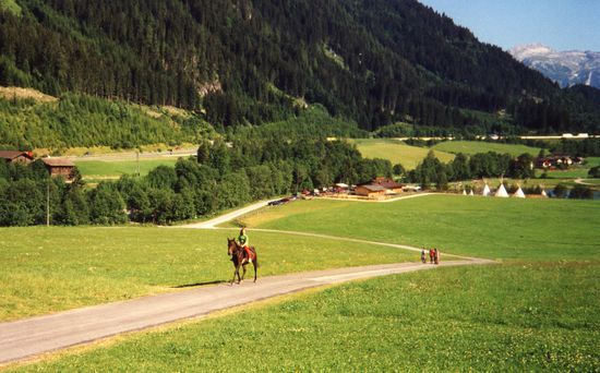 Der allabendliche Ausritt.