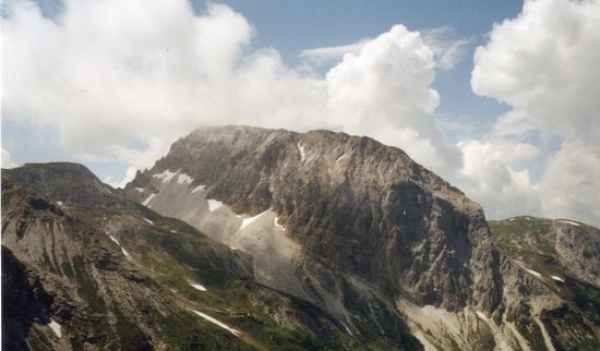 Eine der markantesten Felsformationen:
die Perlmuthwand.