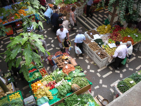 Der Obst und Gemüsemarkt