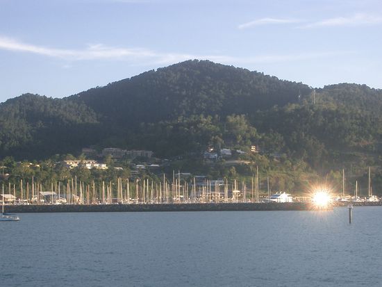 Und zurueck im Marine Hafen von Airlie Beach...