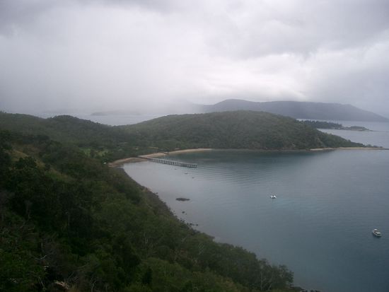 Wundervolle Aussicht auf die Whitsunday Inseln..