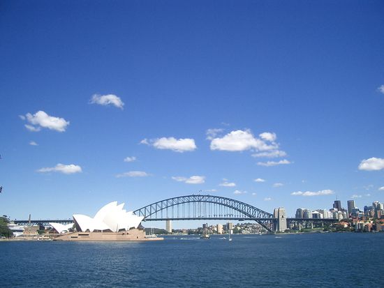 The Opera House and The Harbour Bridge...