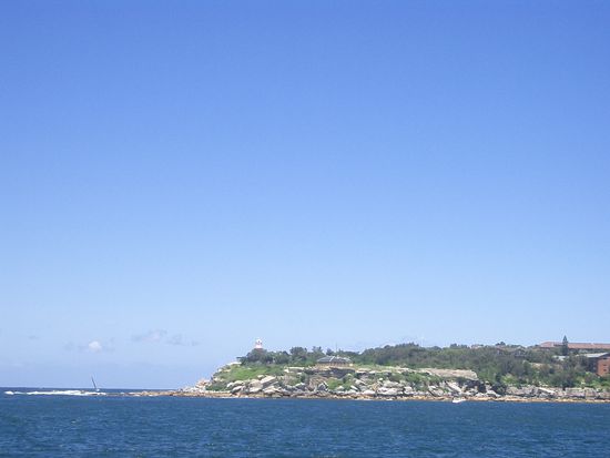 und auf dem Ozean nach Manly...