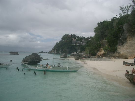 Um die Ecke, also auf der Seite der Insel Boracay...