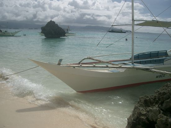 Ein gestrandetes Boot...