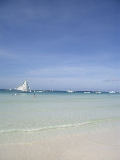 ...das klare Wasser in Boracay auch im neuen Jahr...