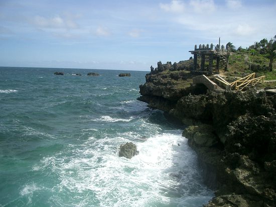 Die kleine Klippe der kleinen Insel...