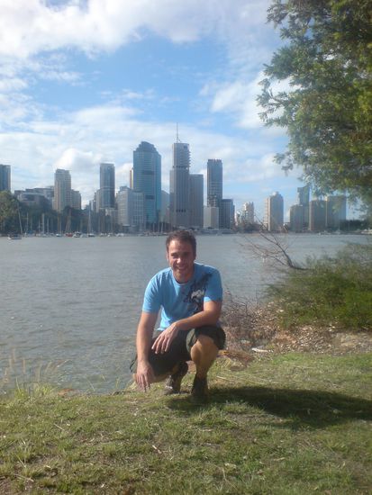 Ja, da war ich wieder einmal... Auf der anderen Seite des Brisbane River`s. Hier hatten wir am Freitag ein Barbecue. Toll, Grillieren mit solch einer Aussicht..