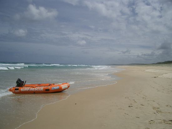 Ein Rettungsboat der LifeSaver...