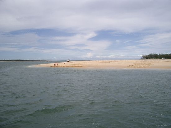 Das Festland wird gerade verlassen...