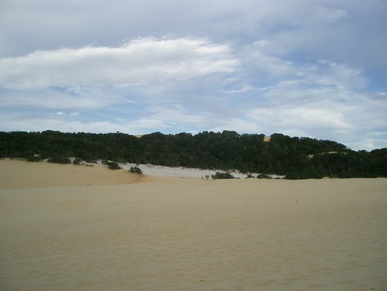 Hinter Lake Wabby, die Sandduene...