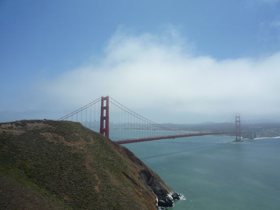 Und nochmals die Golden Gate Bridge bei schönem Wetter (am letzten Tag).