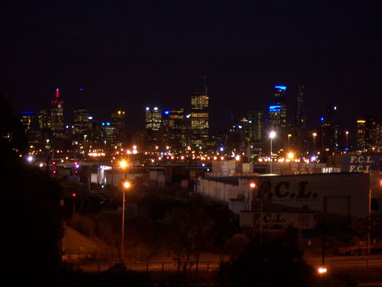 Melbourne bei Nacht