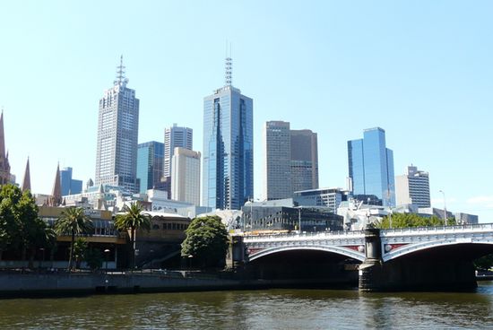 Die City von der Southbank aus