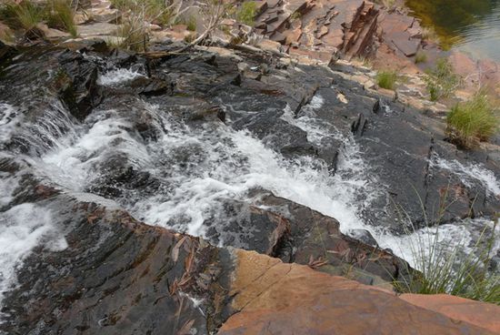 Wasserfall von oben