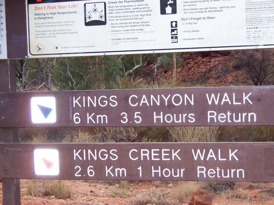 Streckenangaben mit Warnungen