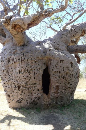 Durch diese Öffnung mussten die Gefangenen hineingehen