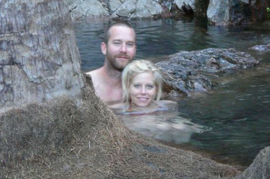 Baden in warmen Pools