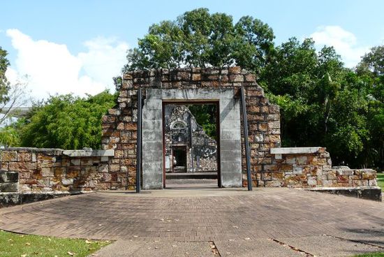Townhall,zerstört bei Cyclone Tracy 1972