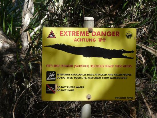 Am Übergang zu den Twin Falls,der heute noch geschlossen war