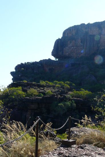 Blick auf den Felsen