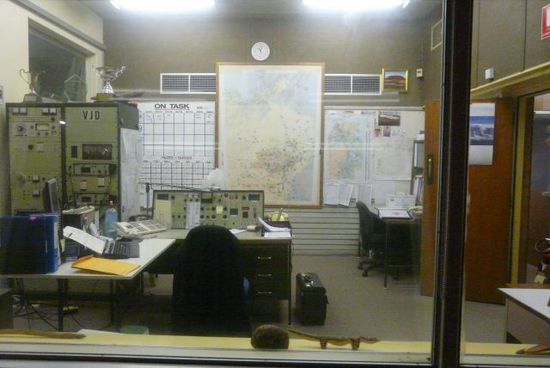 Das Büro,in dem auch heute noch alles koordiniert wird
