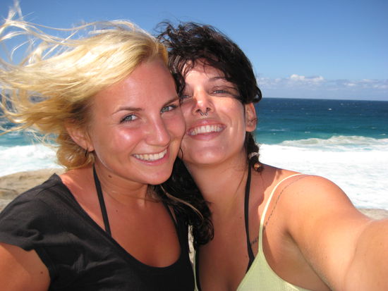 bondi beach, sydney. gleich nach unserer ankunft.