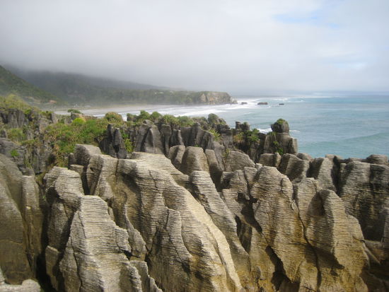 pancake rocks an der westkueste