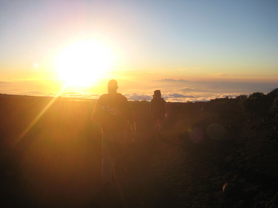 warten auf den sonnenuntergang