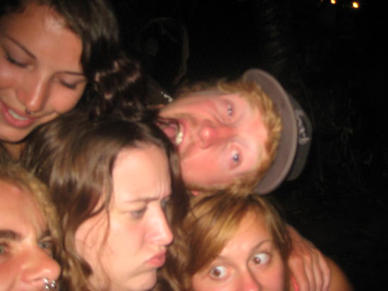 haben gestern ziemlich gefeiert