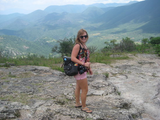 oben am berg angekommen..