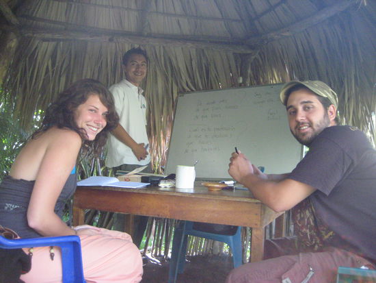 und im spanish unterricht mit unserem super lehrer omar