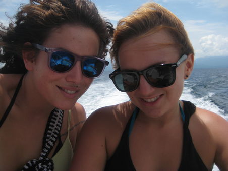 auf dem boot nach utila