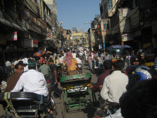 alltaegliches chaos in delhi