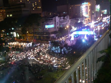 Saigon kurz vorm Jahreswechsel von oben: CHAOS!!