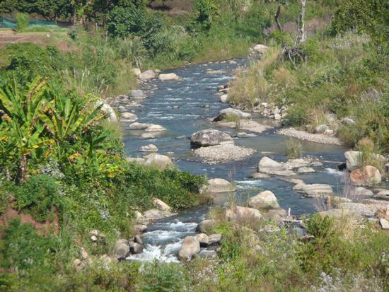 Pai River waehrend der Trockenzeit