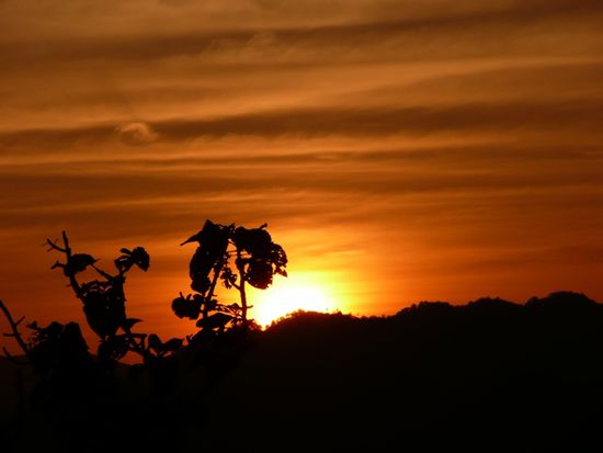 Sonnenuntergang ueber Mae Hong Son