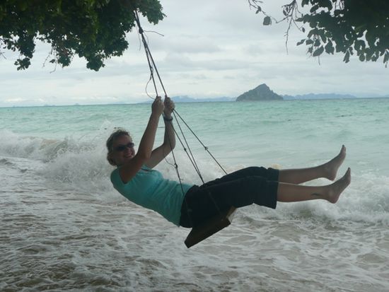 Spass haben am Strand