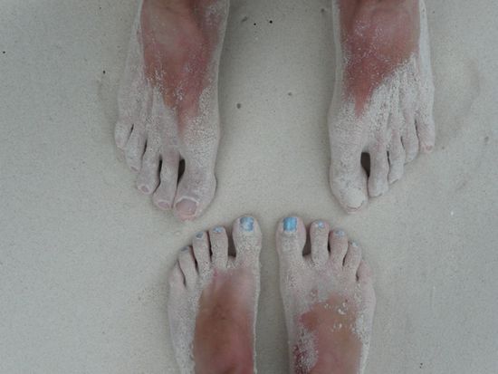 Wir am Maya Beach (haben Leo di Caprio aber leider nicht getroffen)