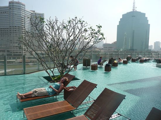 Cooler Hotelpool