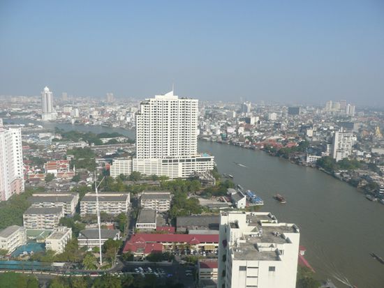Blick aus unserem Hotelzimmer