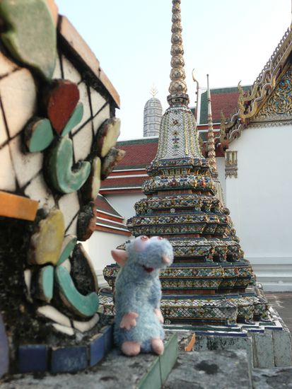 Unser Reise-Remy im Wat Pho 