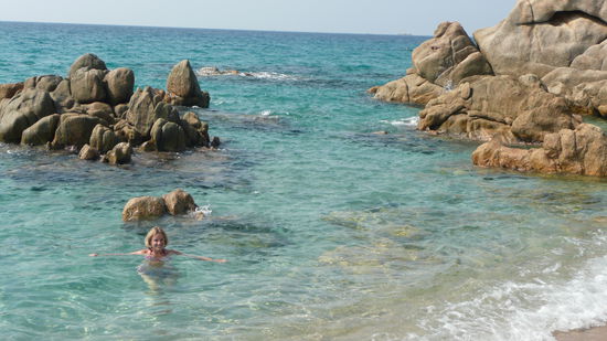 In der Nähe von Propriano...eine, an diesem Tag UNSERE, Badebucht